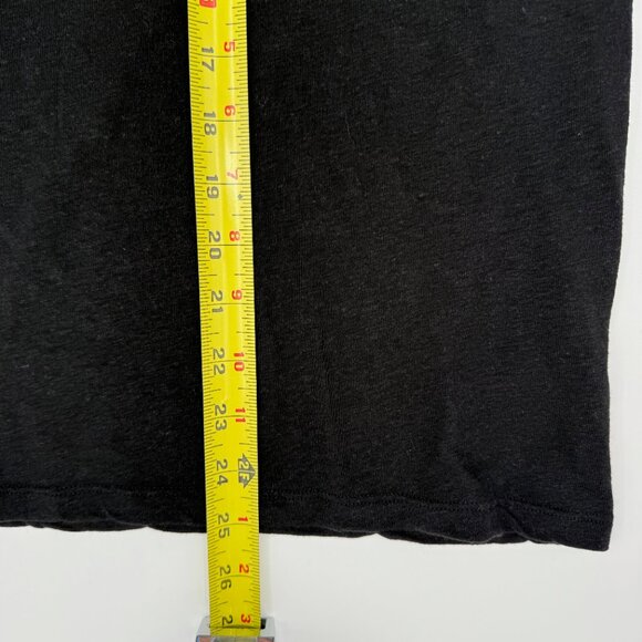 Athleta Getaway Tee Women’s L Black Linen Tencel Short Sleeve Crew Neck Top - Picture 10 of 10